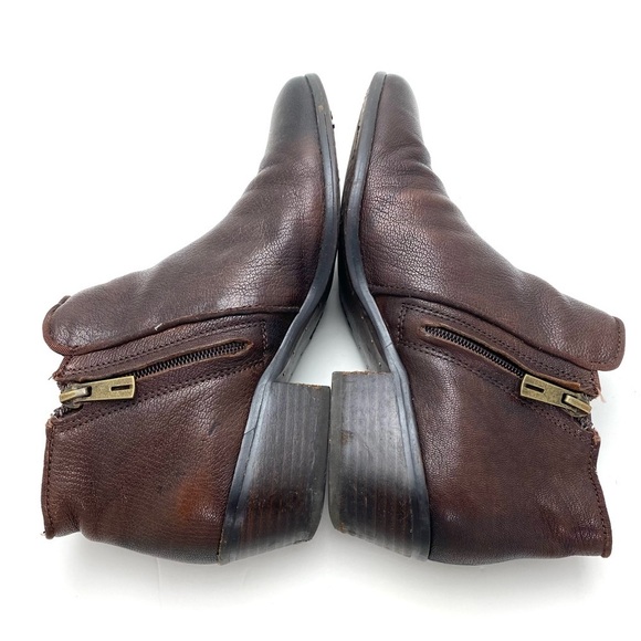 SAM Edelman Petty Ankle Chelsea Bootie in Dark Brown - Picture 8 of 10